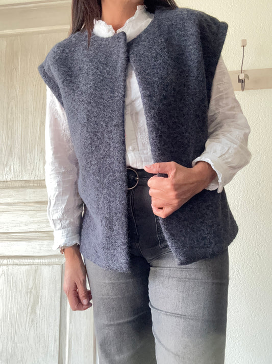 Le gilet Elisa bleu