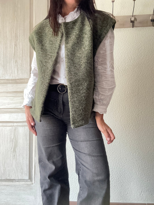 Le gilet Elisa kaki