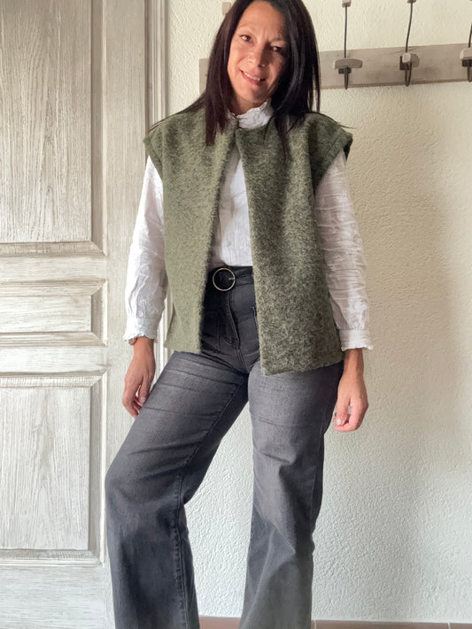 Le gilet Elisa kaki