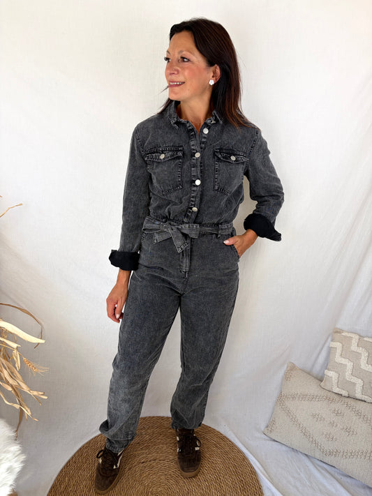 Combinaison femme en denim Orphée