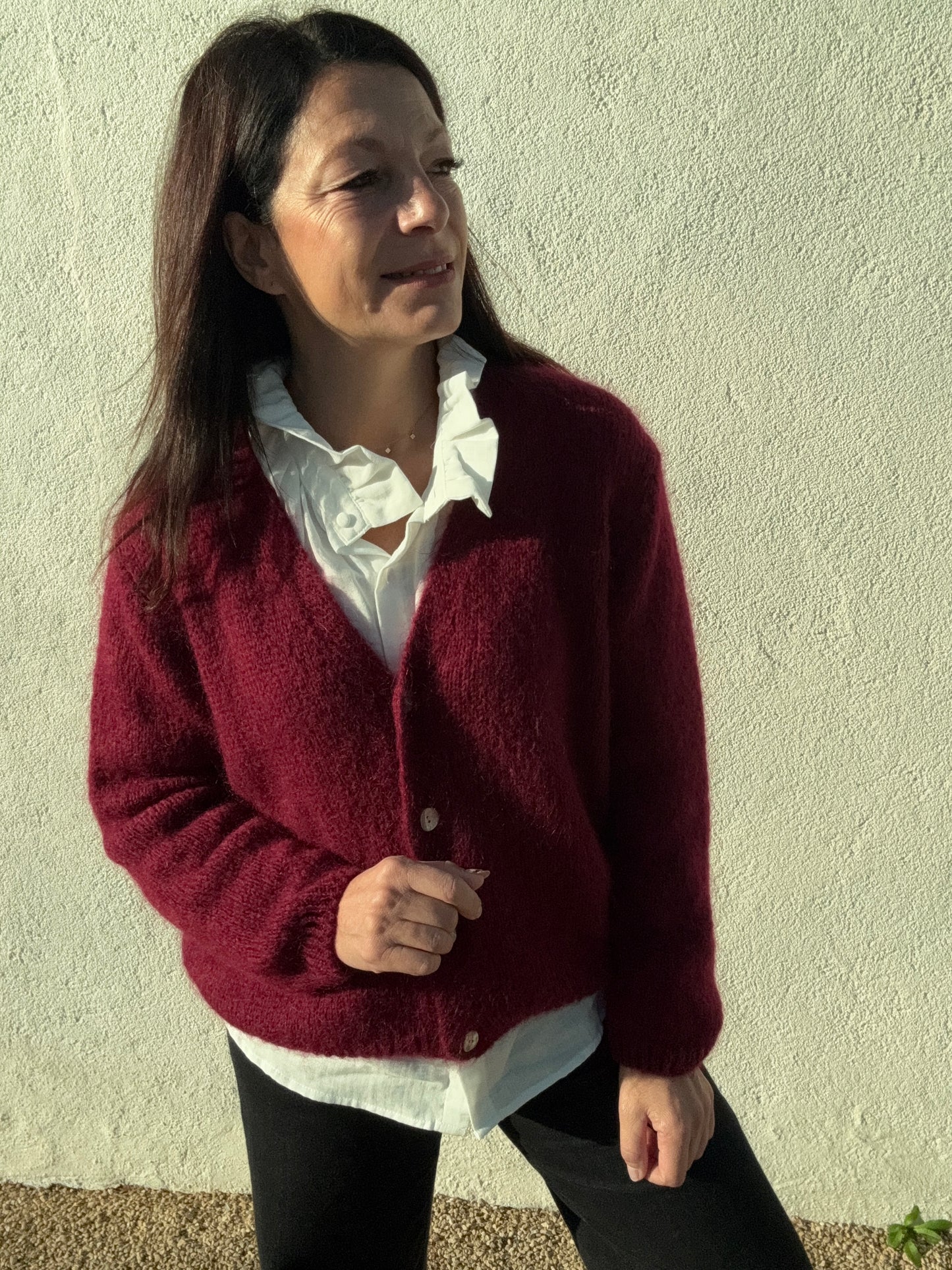 Le gilet Paul bordeaux