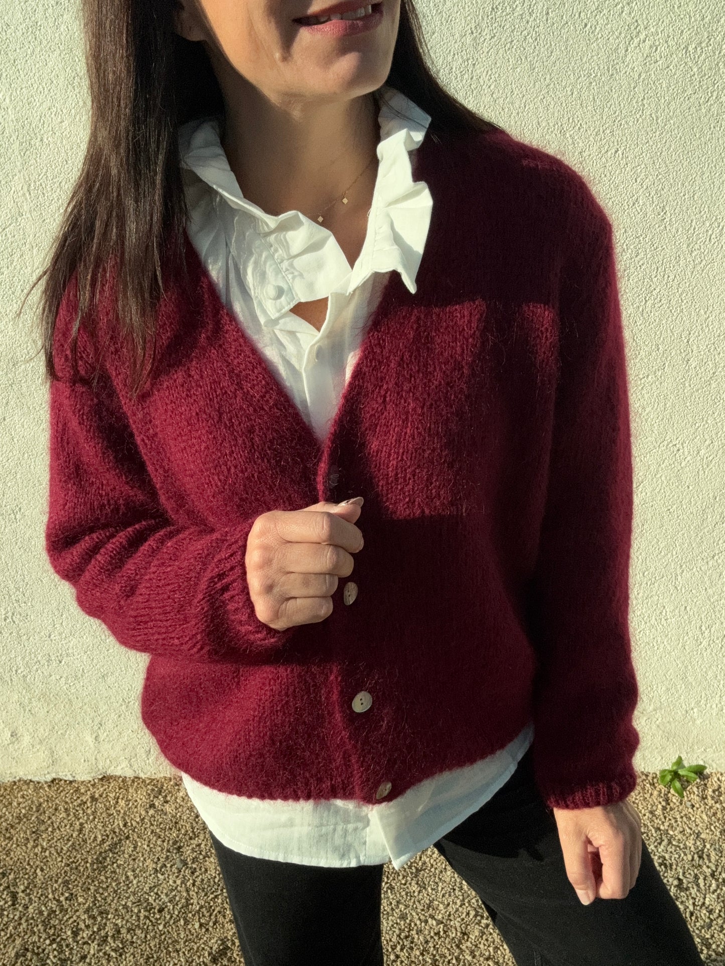 Le gilet Paul bordeaux