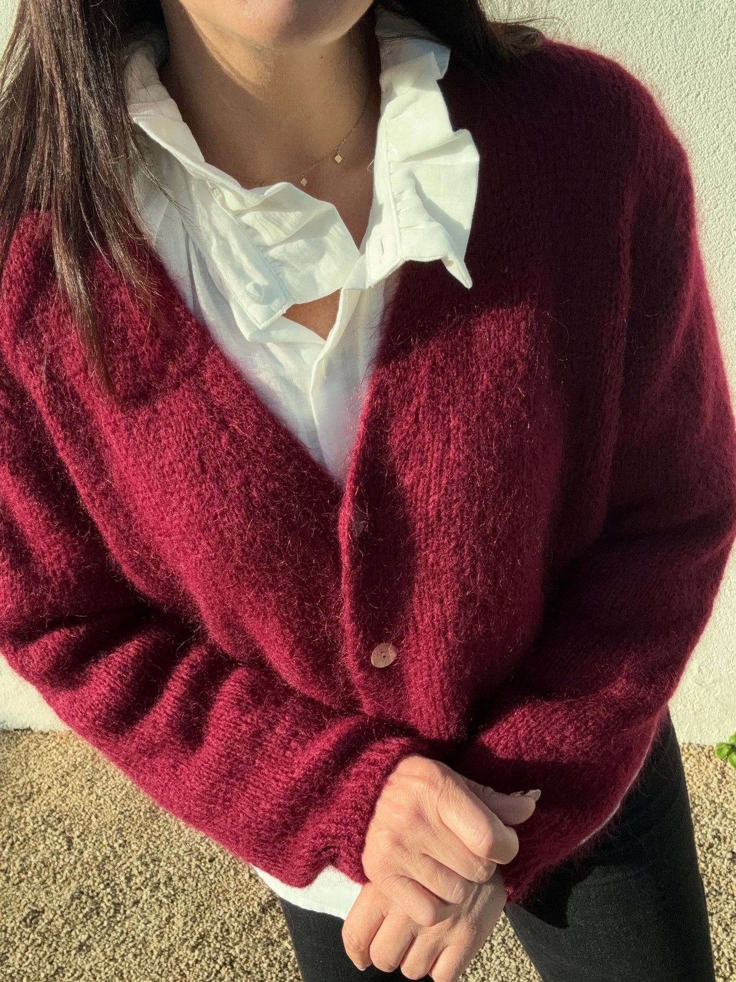 Le gilet Paul bordeaux