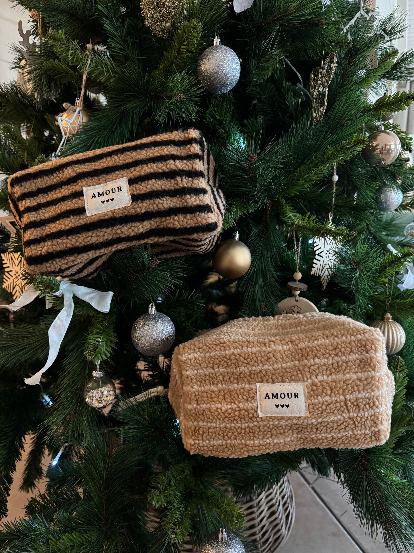 La trousse amour camel/noir