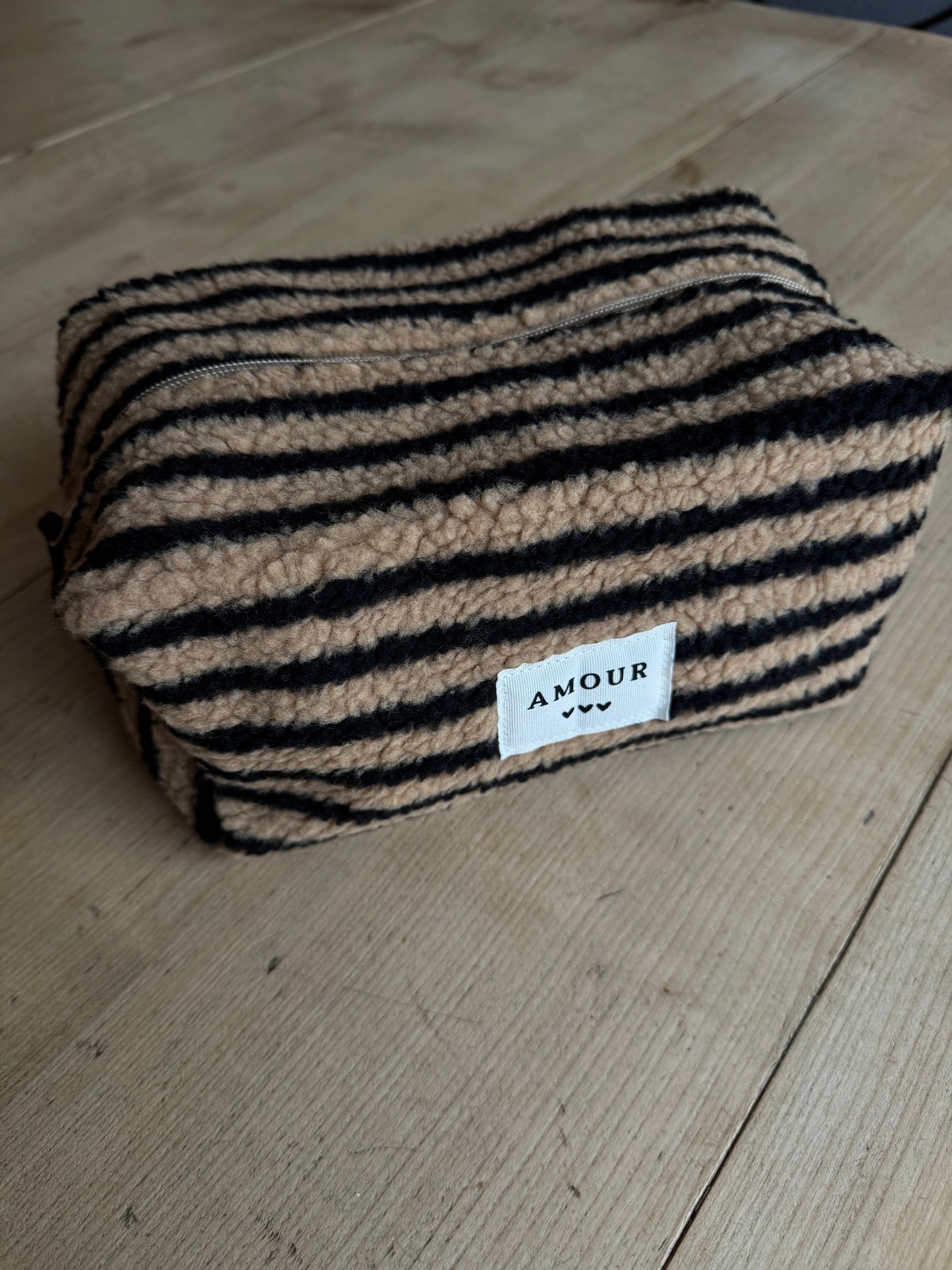 La trousse amour camel/noir