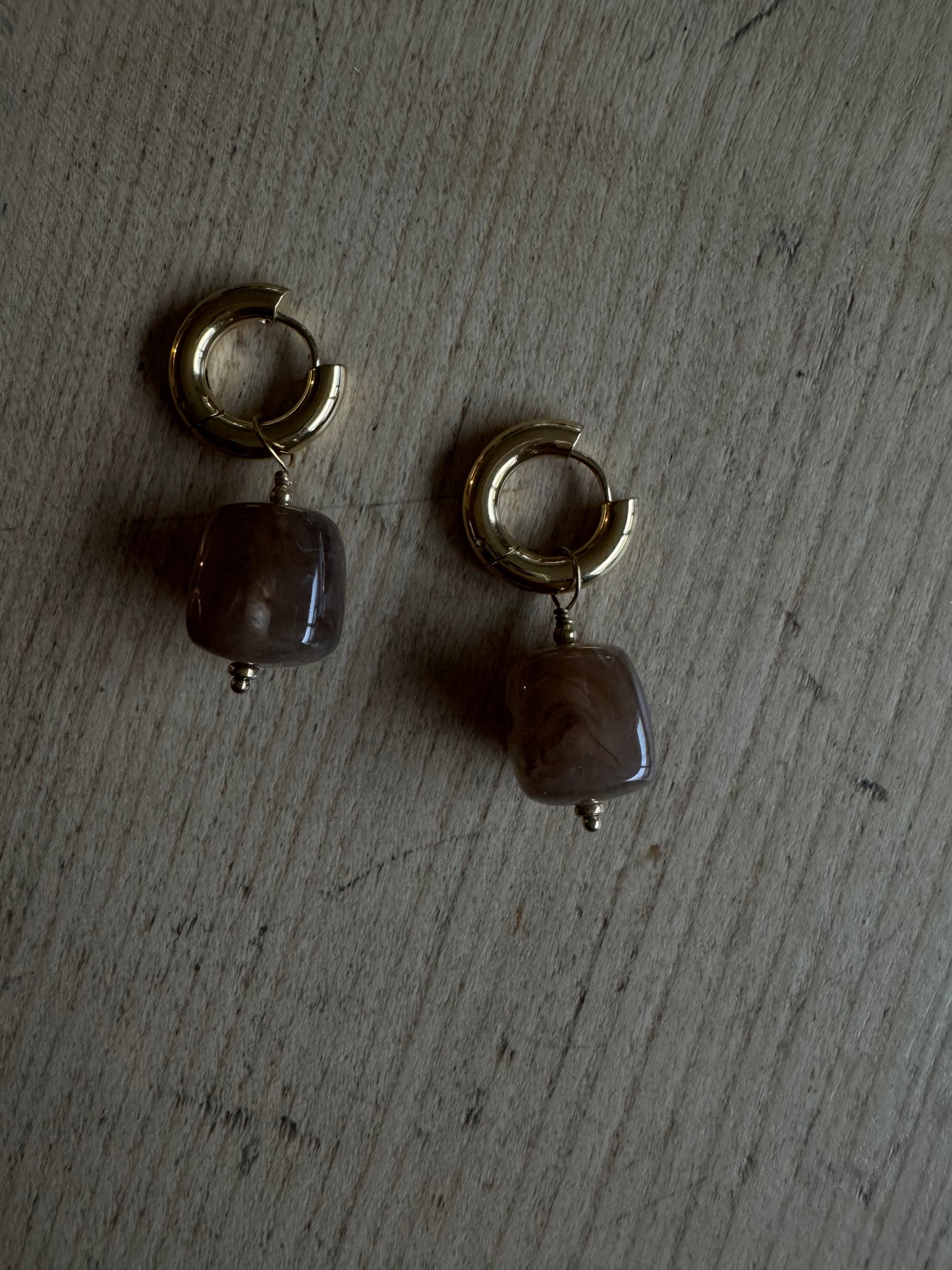 Les boucles Léa chocolat