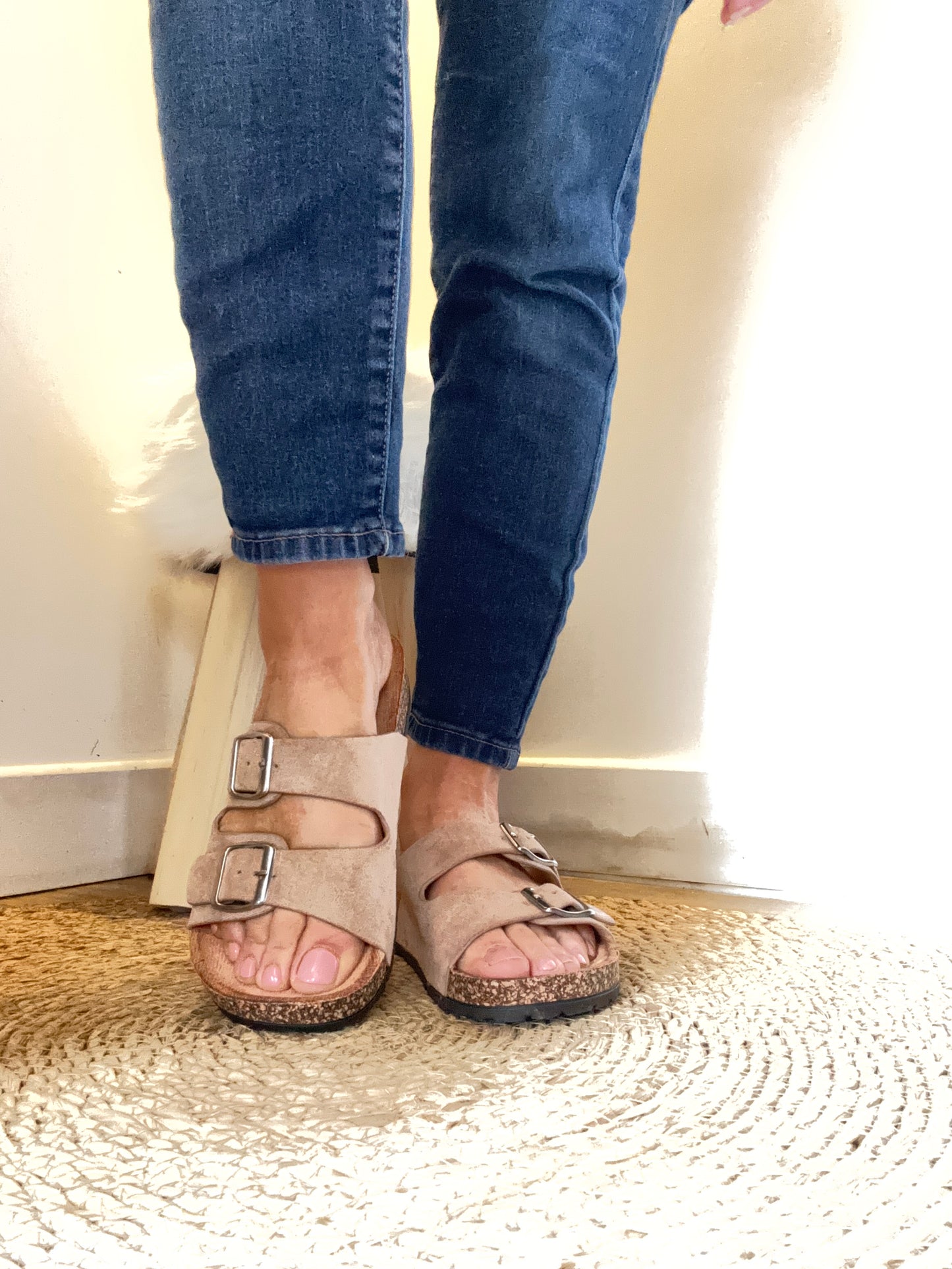 les mules Joye beige