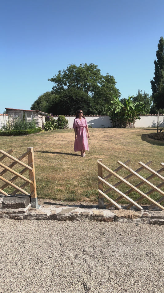La robe Elma rose rendre