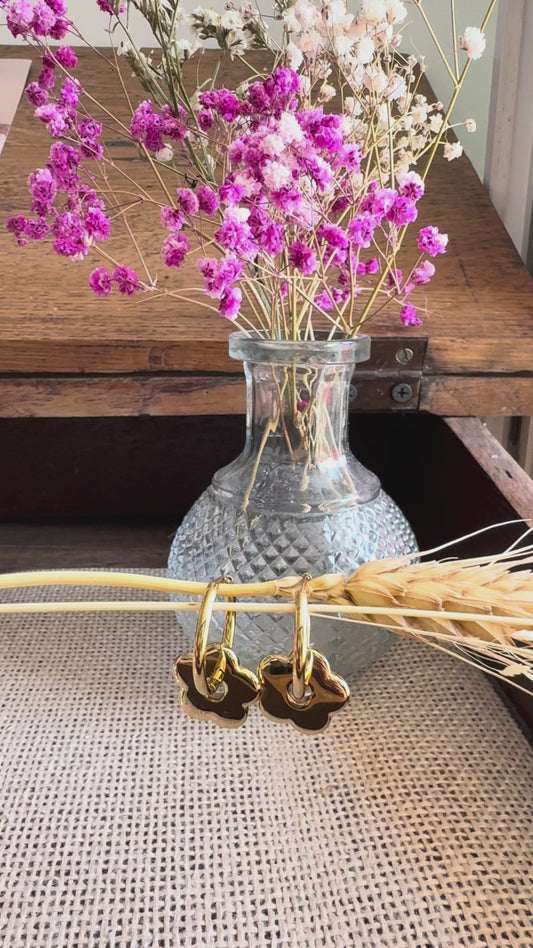 Les boucles marguerite doré